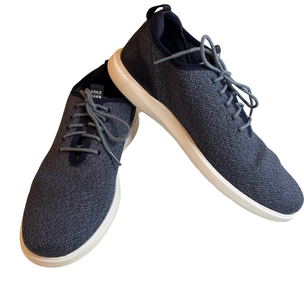 Cole Haan Men's Grand Plus Essex Distance Knit Oxford Shoes Sz 10 Preppy Coastal - Picture 2 of 11